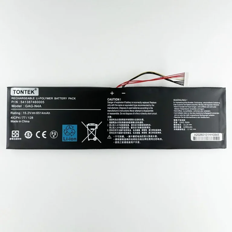 GAG-N4A laptop battery front view