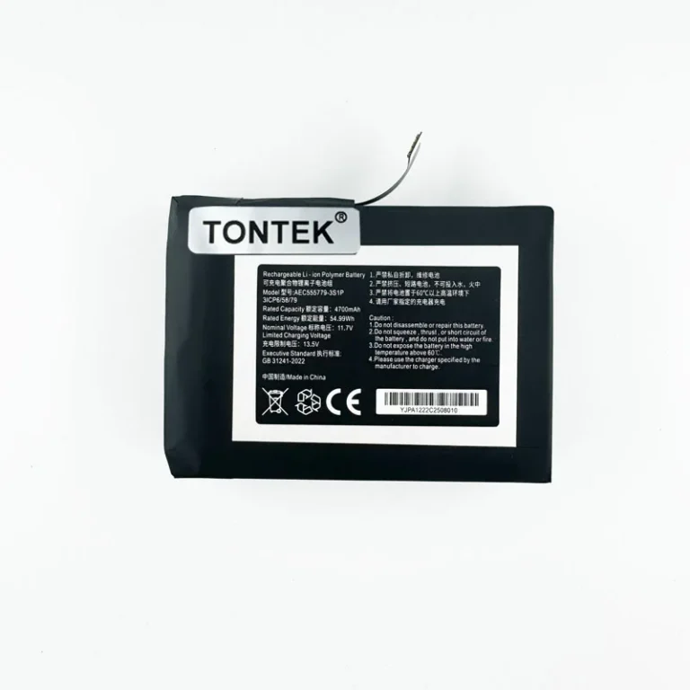 TONTEK AEC555779-3S1P battery front view