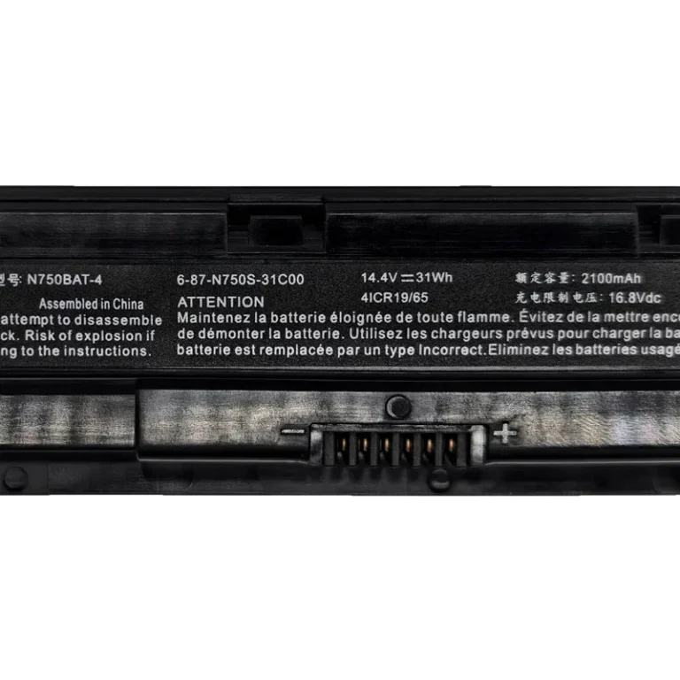 Tontek 31wh N750BAT-4 battery front view