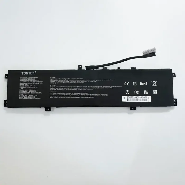 Tontek BTY-M551 laptop battery front photo